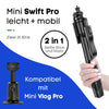 Mini Swift Pro | 2 in 1 Profi Stativ und Selfie Stick + Gratis Licht
